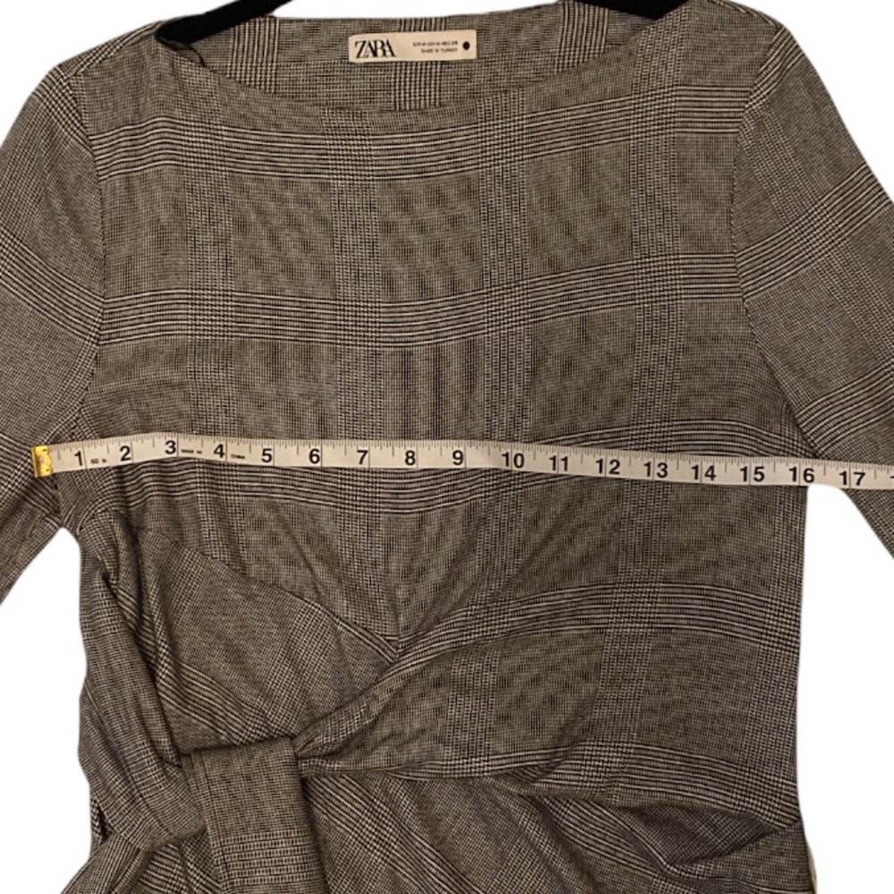 Zara Houndstooth Top - Picture 2 of 9